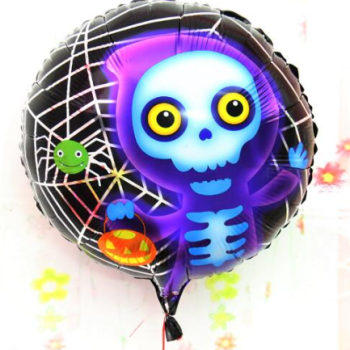 Halloween İskelet Hayalet Folyo Balon 18 inç