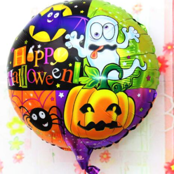 Halloween Örümcekli Kabaklı Folyo Balon 18 inç