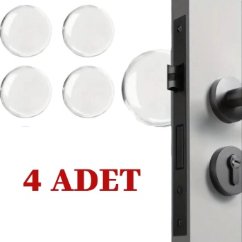 Şeffaf Silikon Mobilya ve Kapı Durdurucu Darbe Pedi 4lü Set