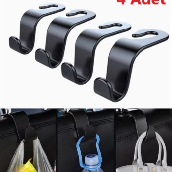 4  Adet Araba Koltuk Arkası Askı
