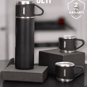 500 ml Kapasiteli Taşınabilir Basınçlı Termos Seti Günlük Kullanım için İdeal