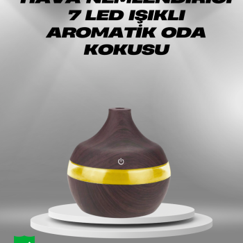 Aromaterapi Uyumlu 300 ml LED Işıklı Oda Kokusu Difüzörü