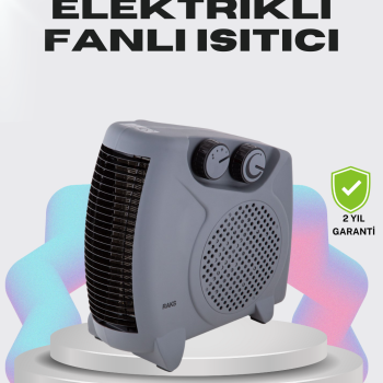 Çok Fonksiyonlu Fanlı Isıtıcı Isıtma ve Soğuk Hava Üfleme Özellikli