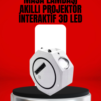Taşınabilir 360° Ayarlanabilir Gökyüzü Projeksiyon Lambası