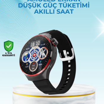 NFC Destekli Akıllı Saat AMOLED Ekranlı Şık Tasarım