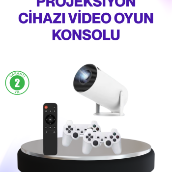 2.4G Kablosuz Destekli Oyun ve Film Projeksiyonu Ev Kullanımı İçin