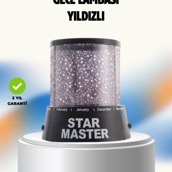 Renk Değiştirmeli LED Yıldız Projektör Parti ve Gece Lambası