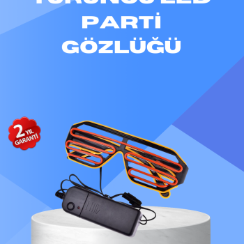 Gece Eğlencelerine Özel Renkli LED Işıklı Gözlük