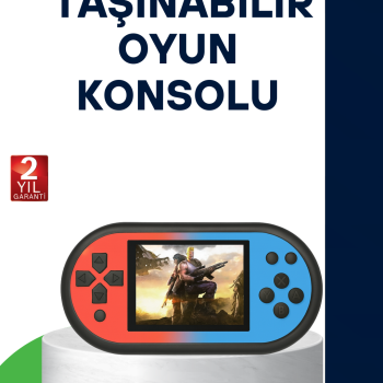 520 Oyunlu Taşınabilir Oyun Konsolu HD Ekranlı Retro Eğlence