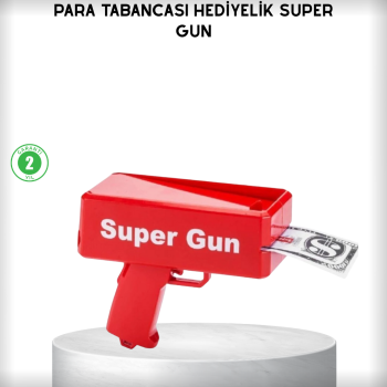 Para Dolar Saçma Para Atma Tabancası Otomatik Kırmızı Oyuncak