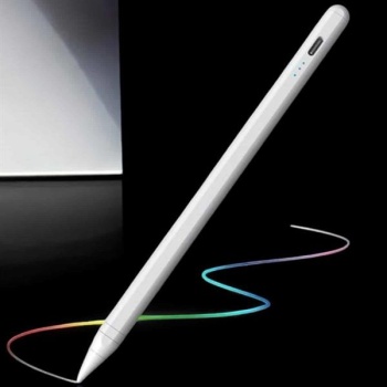 Dokunmatik Kalem Beyaz Şarjlı Yedek Uçlu Android ve İOS Uyumlu