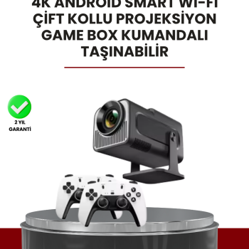 Taşınabilir Full HD Projektör - 1 GB RAM, 8 GB Hafıza