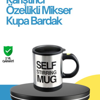 Kendi Kendini Karıştıran Termos Kupa – Pratik, Güçlü Motorlu ve Termos Özellikli