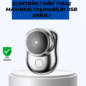Mikro titreşim motorlu, düşük sesli, USB girişli tıraş makinesi