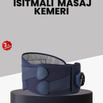 Titreşimli Masajlı Bel Kemeri Isıtmalı Destekli