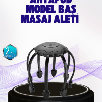 Uyku Destekleyici Saç Derisi Masaj Aleti Sessiz ve USB Şarjlı