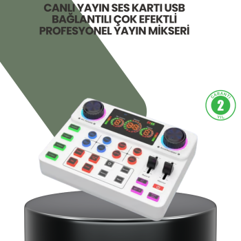 Podcast Karaoke ve Sosyal Medya Yayınları İçin Ses Kartı