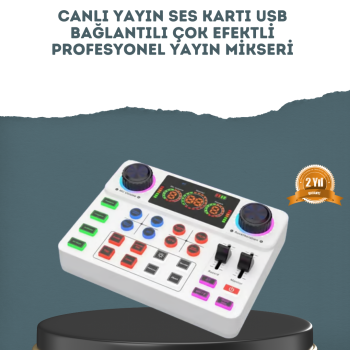 Gürültü Engelleme Özellikli Canlı Yayın Ses Kartı