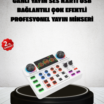 Canlı Yayın ve Karaoke İçin Profesyonel Ses Kartı Bluetooth Destekli