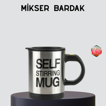 Otomatik Karıştıran Akıllı Kupa – Paslanmaz Çelik, Isı Korumalı