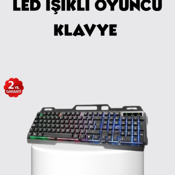 RGB Aydınlatmalı Klavye Mouse Seti – USB Bağlantılı, Türkçe Q, Ayarlanabilir DPI, Ergonomik Yapı
