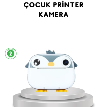 Çocuk Fotoğraf Makinesi Termal Baskılı Anında Çıktı HD Video Kayıtlı