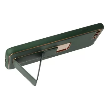 Newface iPhone 7 Plus Kılıf Coco Deri Standlı Kapak - Yeşil