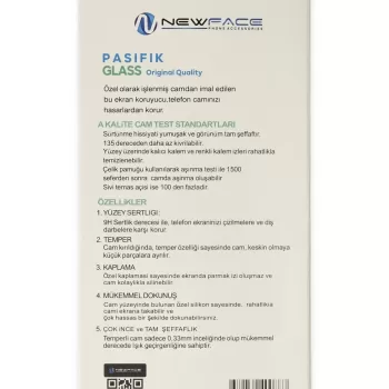 Newface Samsung Galaxy S23 FE Pasifik Cam Ekran Koruyucu