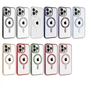 Newface iPhone 14 Pro Kılıf Kronos Magsafe Kapak - Sierra Blue