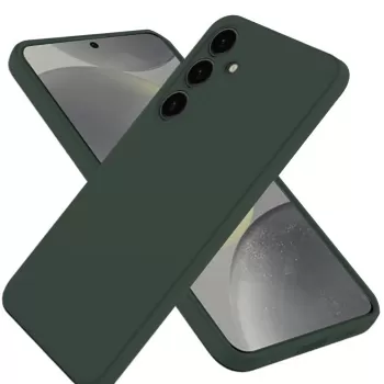 Newface Samsung Galaxy A56 Kılıf Nano içi Kadife Silikon - Koyu Yeşil