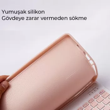 Newface Xiaomi Redmi Pad SE Kılıf KC01 Smart Klavyeli Tablet Kılıfı - Lila