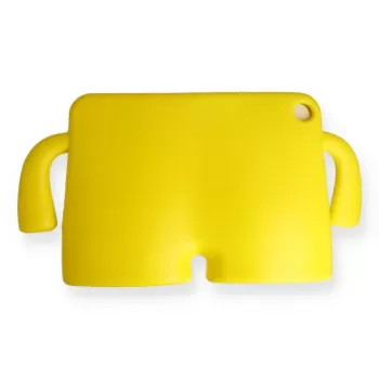 Newface Samsung Galaxy T500 Tab A7 10.4 Kılıf Karakter Tablet Silikon - Sarı