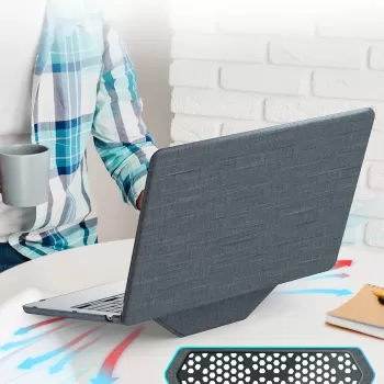 Newface Macbook Air 13.6 Macbook Kumaş Kapak - Gri