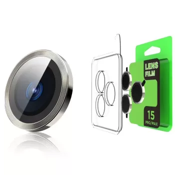 Newface iPhone 15 Pro Raze Metal Kamera Lens - Gümüş