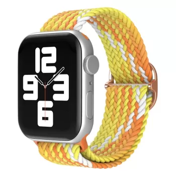Newface Apple Watch 38mm Star Kordon - Turuncu-Sarı