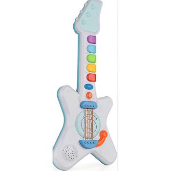 Işıklı Müzikli ve Çok Fonksiyonlu Rockn Roll Gitar NessiWorld