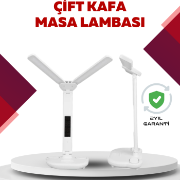 Göz Koruyucu LED Okuma Lambası | Titreşimsiz Işık, Kalemlik ve Stand Fonksiyonlu