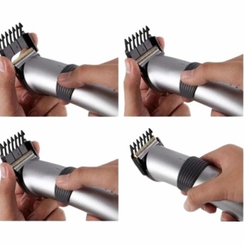 Yeni Nesil Profesyonel Şarjlı Saç Sakal Tıraş Makinesi Ayarlanabilir 4 Taraklı