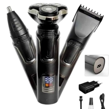 Yüksek Performanslı 3 Başlıklı Profesyonel Şarjlı Islak ve Kuru Kullanıma Uygun