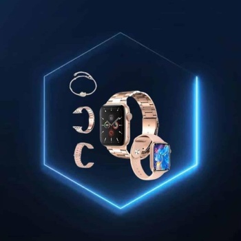 Yeni Nesil Pembe Dokunmatik Ekran Akıllı Saat ve Oyuncu Kulaklığı Kablosuz Bluetooth Kulaklık