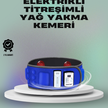 Zayıflama ve Masaj İçin Mıknatıslı Elektrikli Titreşim Kemeri – 7.2W Güç