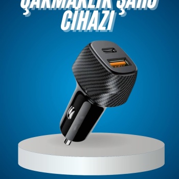 Araç İçi Hızlı Şarj Soketi 38W Oto Çakmaklık Type-C Araba Çakmaklık
