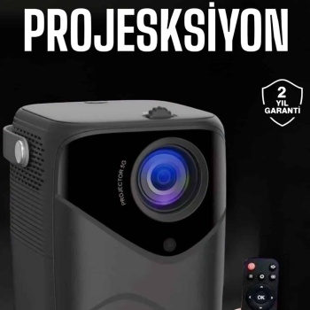 Yüksek HD Görünümlü Taşınabilir Projeksiyon Cihazı