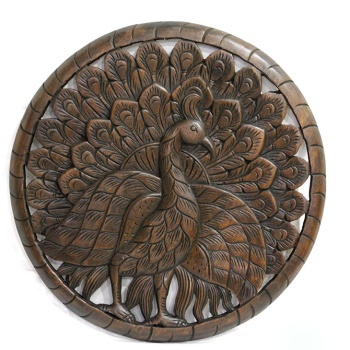 Ahşap Duvara Asmalı El Oyması Pano
