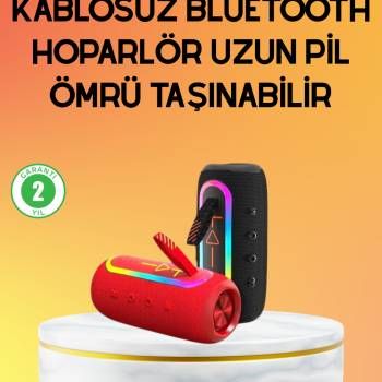 Yüksek Ses Kaliteli Kablosuz Hoparlör LED Işıklı