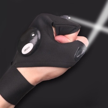 Led Işıklı Çalışma Eldiveni Sağ Sol Çift