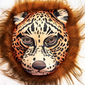 Kahverengi Saçlı Yeleli Aslan Maskesi Eva Mega Peluş 37 No