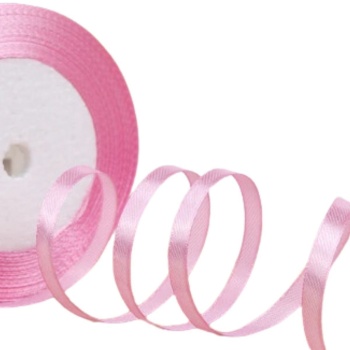 Saten Kurdele 3 mm Pembe 1 Metre