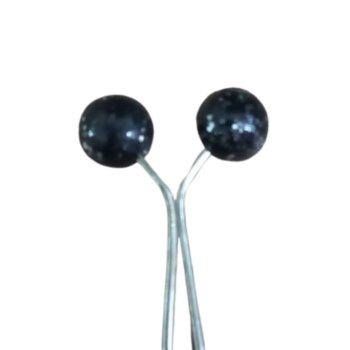 Eşarp Klipsi Top Model Simli Siyah 1 Adet