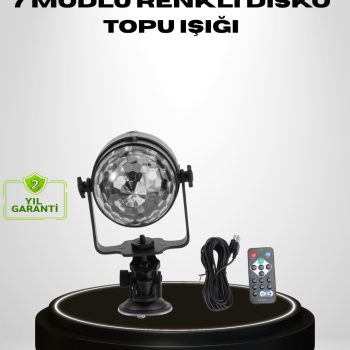 Ritme Duyarlı LED Disko Topu – Renkli Işık Gösterili Parti Lambası